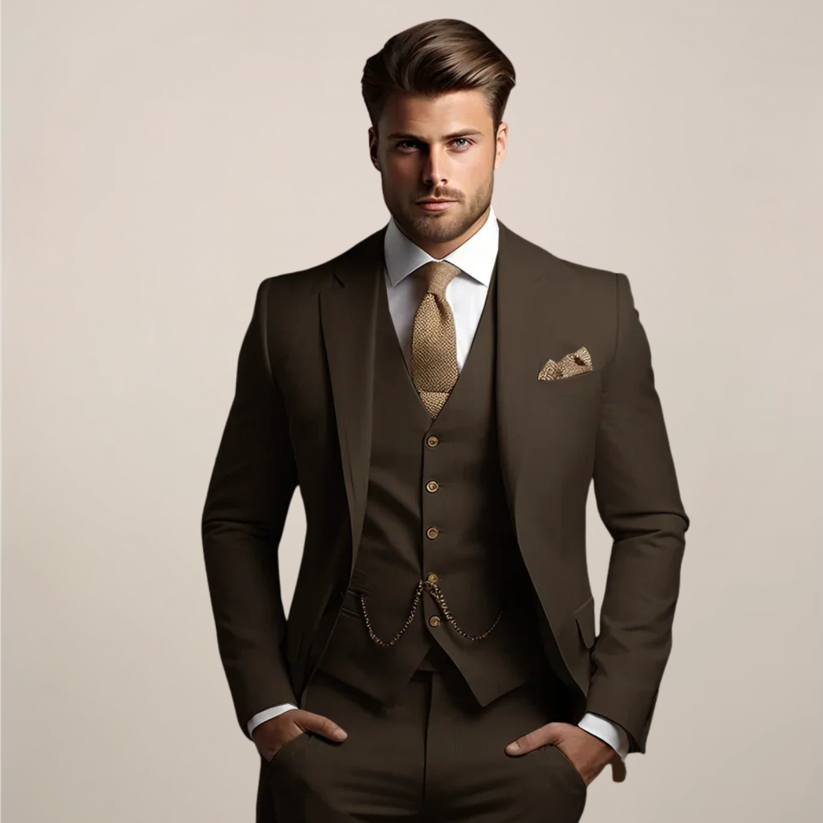 Hugo – Tailored Three-Piece Suit Mens