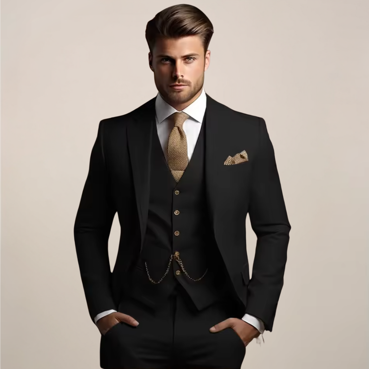Hugo – Tailored Three-Piece Suit Mens