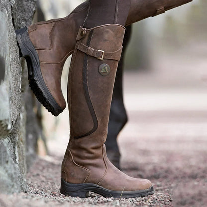 Isabel – Buckle-Detail Knee-High Womens Riding Boots