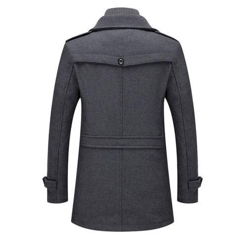 Damien – Double-Layer Wool-Blend Winter Coat for Men