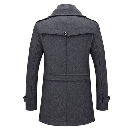 Damien – Double-Layer Wool-Blend Winter Coat for Men