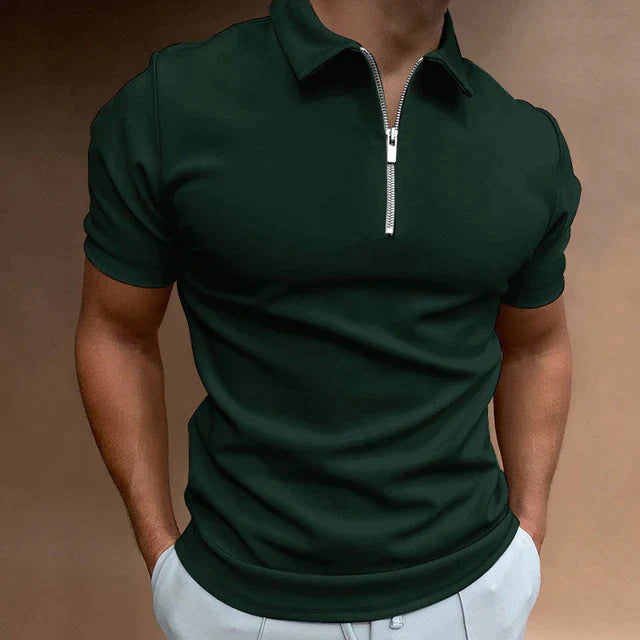 Oliver – Premium Zip Polo Shirt - Image 5