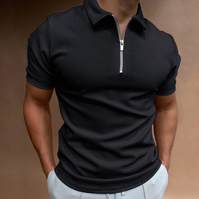 Oliver – Premium Zip Polo Shirt - Image 3