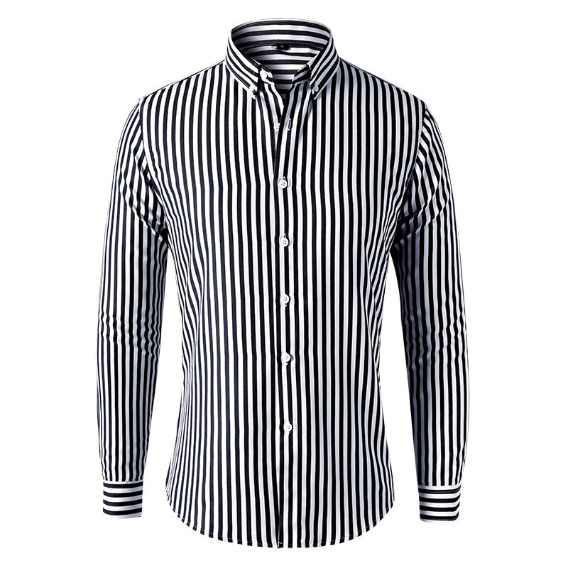 Oliver – Pinstripe Long Sleeve Shirt for Men