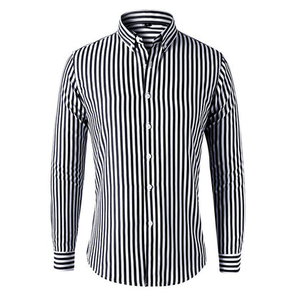 Oliver – Pinstripe Long Sleeve Shirt for Men