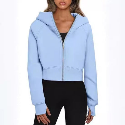 Natalia – Krótka bluza z kapturem na zamek