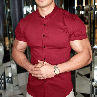 Marco – Sleek Slim Fit Short Sleeve Shirt for Men