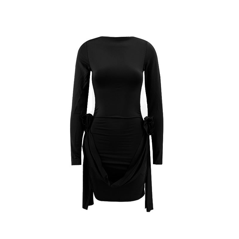 Laura – Sukienka mini z długim rękawem