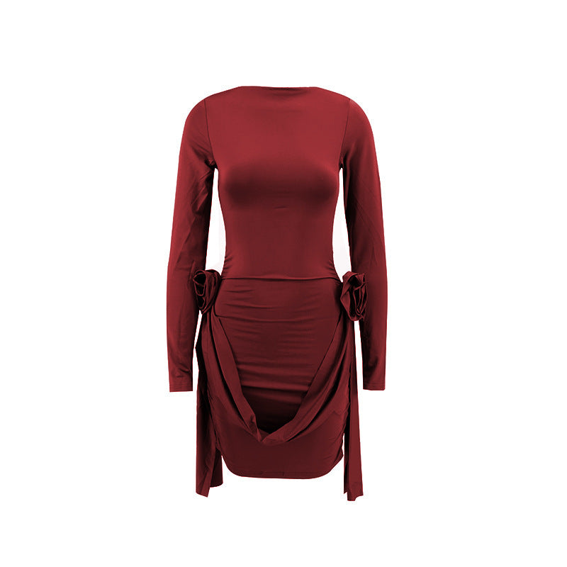 Laura – Sukienka mini z długim rękawem