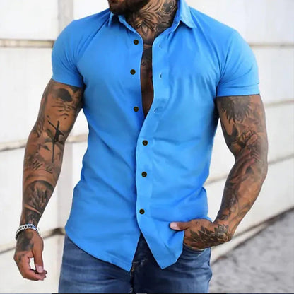 Marco – Sleek Slim Fit Short Sleeve Shirt for Men