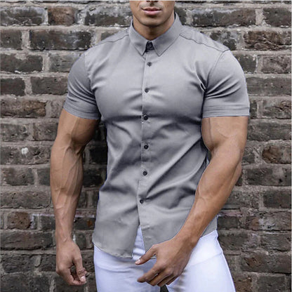 Marco – Sleek Slim Fit Short Sleeve Shirt for Men