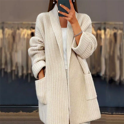 Sofia - Kardigan damski oversize dzianinowy elegancki i wygodny