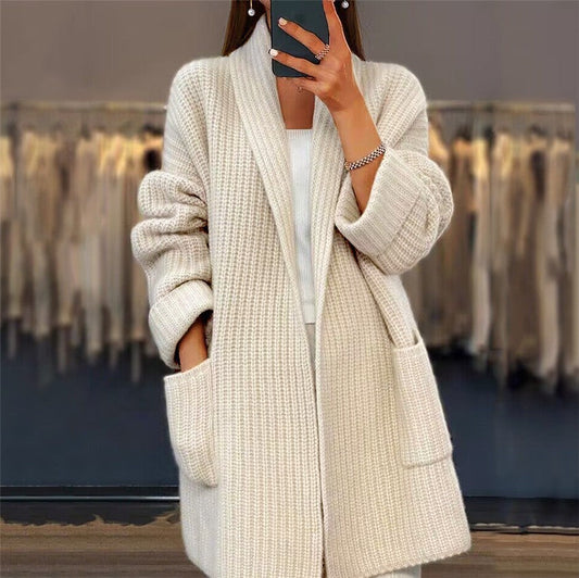 Sofia - Kardigan damski oversize dzianinowy elegancki i wygodny