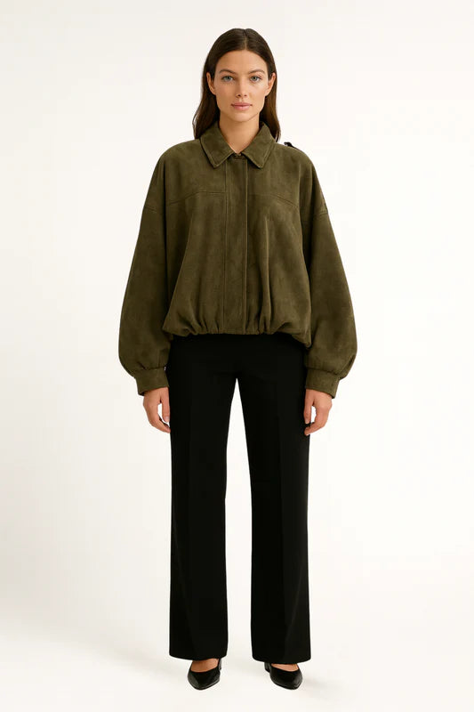 Ewa – Kurtka damska zamszowa oversize