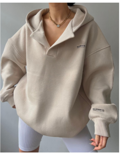 Mila - Bluza damska oversize z kapturem