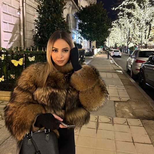 Sienna – Luxe Layered Faux Fur Evening Jacket for Women