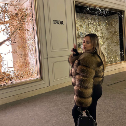 Sienna – Luxe Layered Faux Fur Evening Jacket for Women