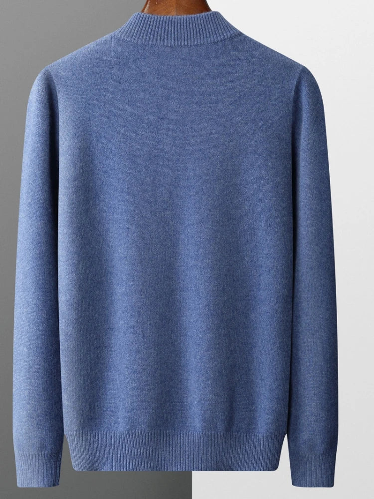 Mateo – Refined Half-Zip Knit Jumper for Men