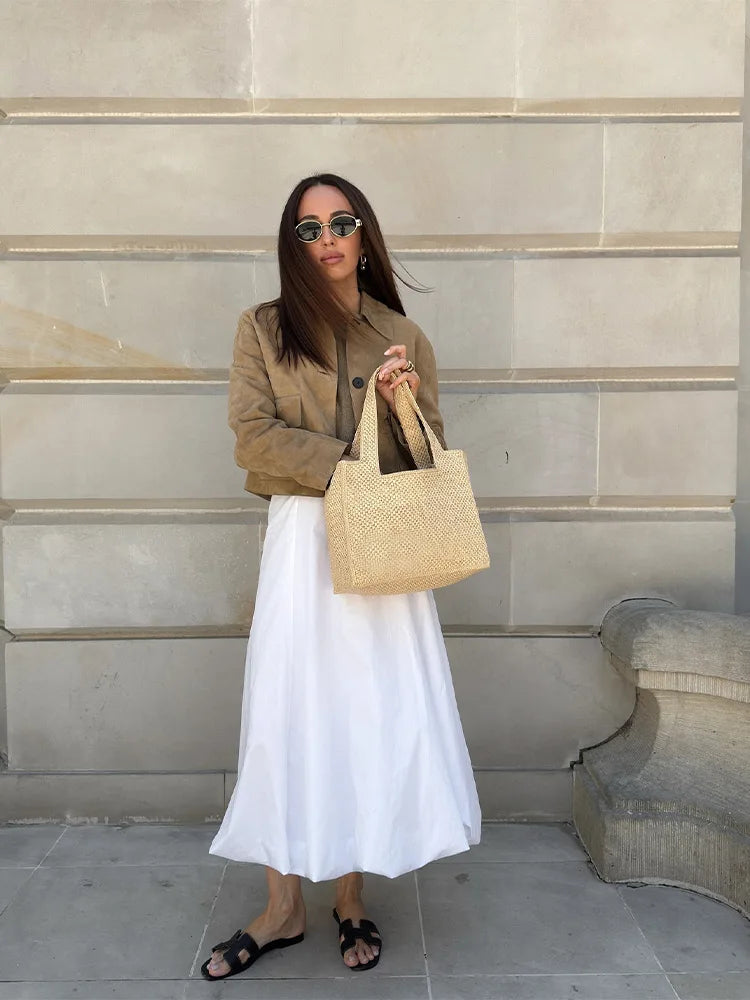 Aurora – Krótka kurtka damska z imitacji zamszu