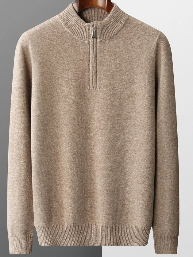 Mateo – Refined Half-Zip Knit Jumper for Men