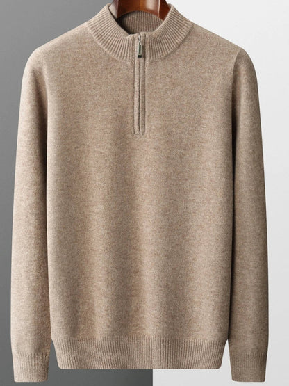 Mateo – Refined Half-Zip Knit Jumper for Men