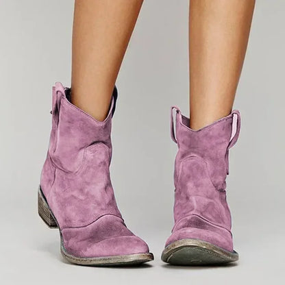 Willow – Relaxed Western Ankle Boots Womenswear