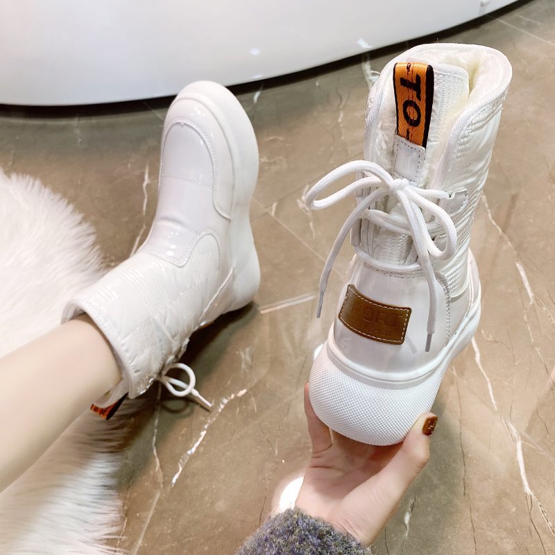 Oliwia – Ocieplane buty sportowe z wysoką cholewką damskie