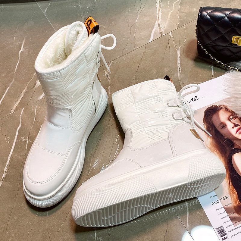 Oliwia – Ocieplane buty sportowe z wysoką cholewką damskie