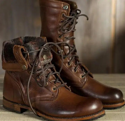 Adam – Lace-Up Leather Boots for Men