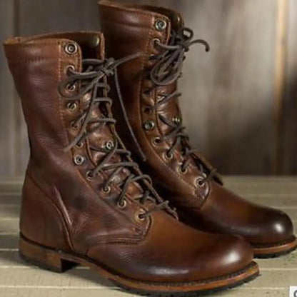 Adam – Lace-Up Leather Boots for Men