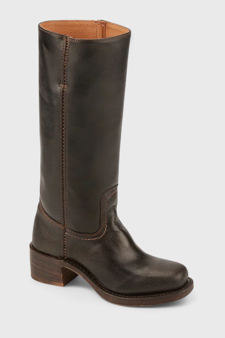 Mila – Classic Tall Leather Riding Boots for Women
