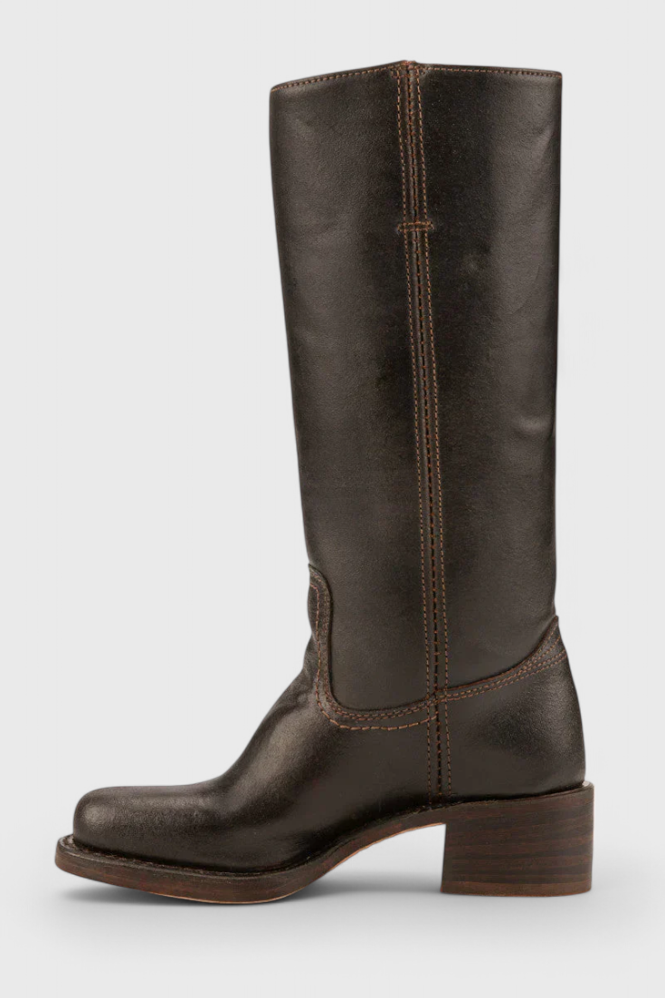 Mila – Classic Tall Leather Riding Boots for Women