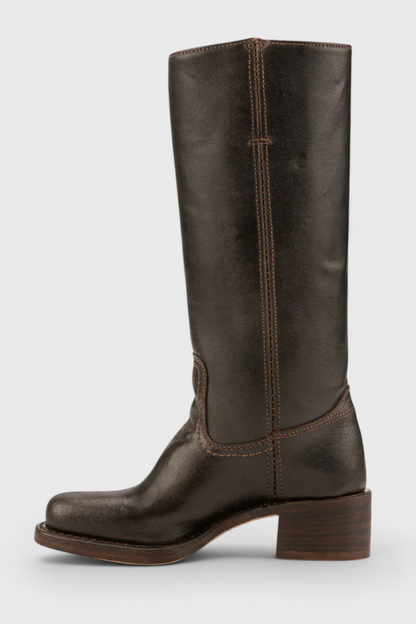 Mila – Classic Tall Leather Riding Boots for Women