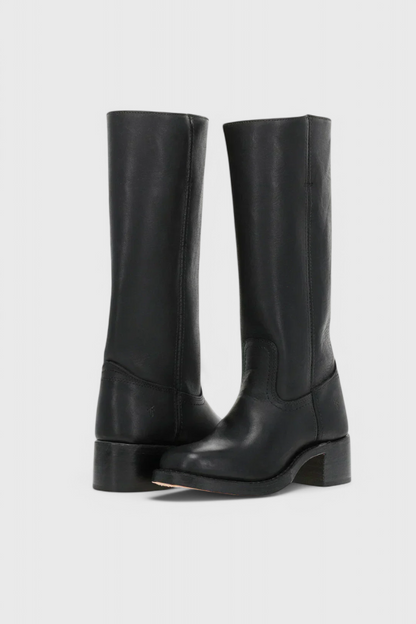 Mila – Classic Tall Leather Riding Boots for Women