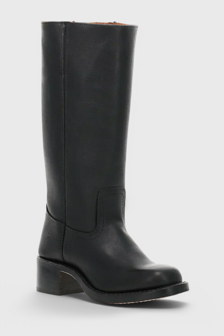 Mila – Classic Tall Leather Riding Boots for Women