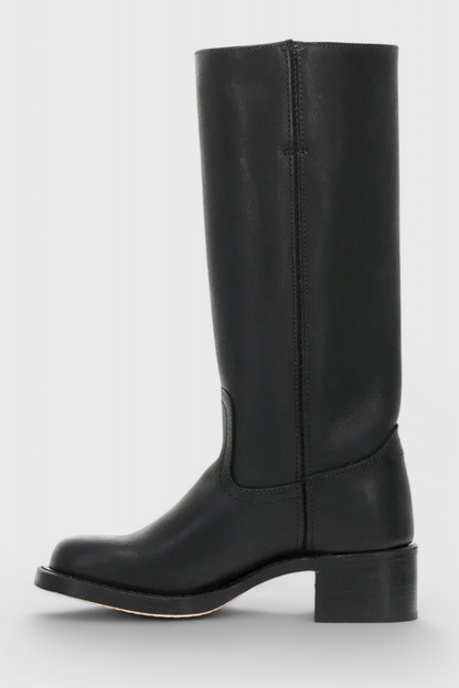 Mila – Classic Tall Leather Riding Boots for Women