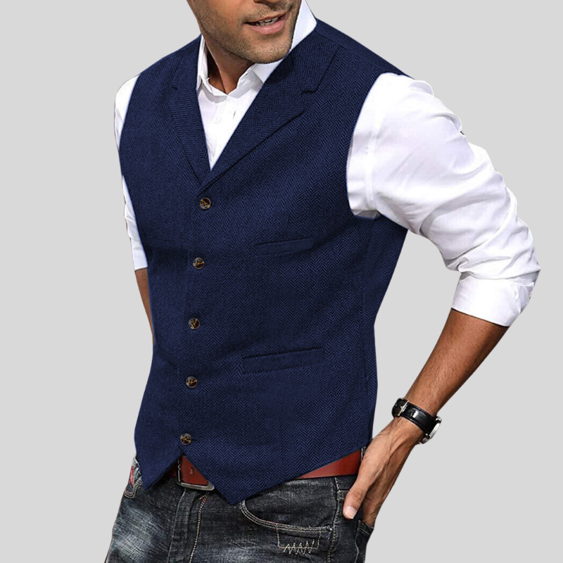 Álvaro – Tailored Button-Front Men’s Waistcoat