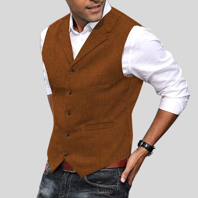 Álvaro – Tailored Button-Front Men’s Waistcoat