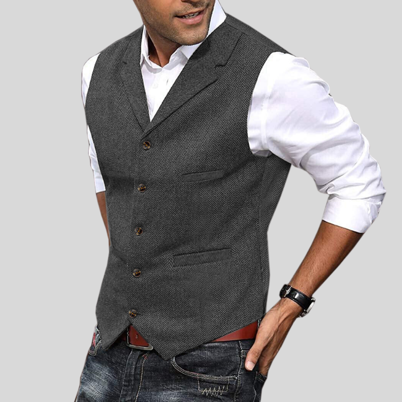 Álvaro – Tailored Button-Front Men’s Waistcoat