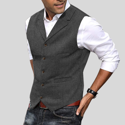 Álvaro – Tailored Button-Front Men’s Waistcoat
