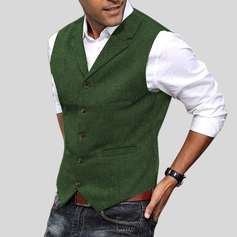 Álvaro – Tailored Button-Front Men’s Waistcoat