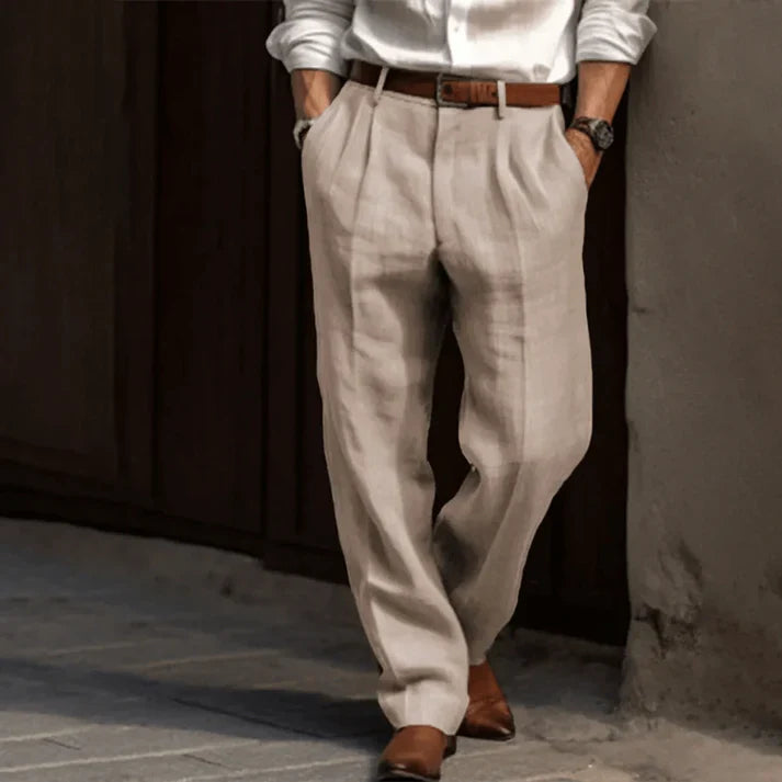 Andrzej – Tailored Linen Trousers for Men
