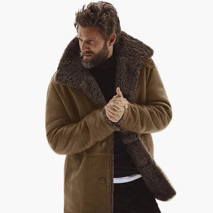 Marcus – Faux Shearling Winter Overcoat