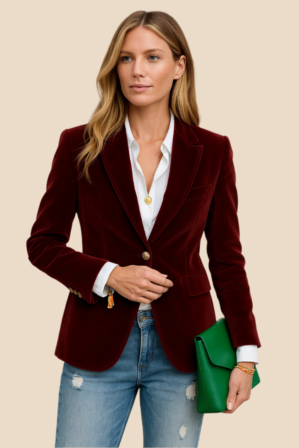 Clara – Women's velour jacket