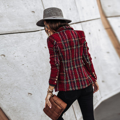 Mila – Women's Textured Tailored Blazer Jacket