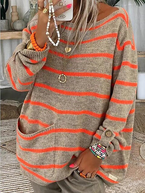Mira – Oversize sweter w paski