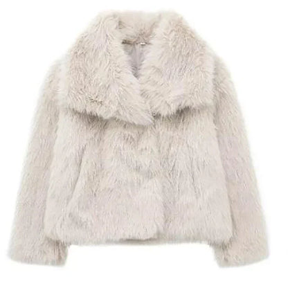 Lucía – Plush Short Faux Fur Jacket Womens