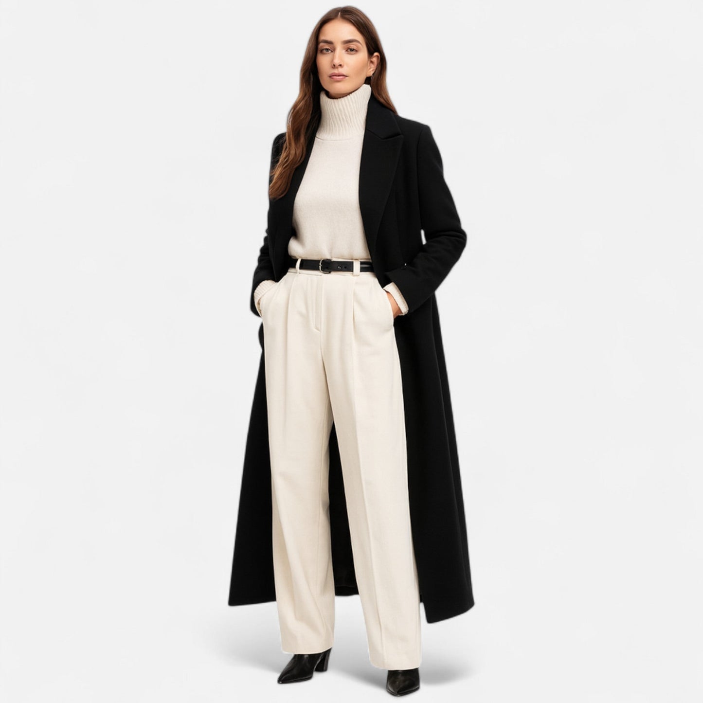 Lucía – Tailored Long Coat Womens