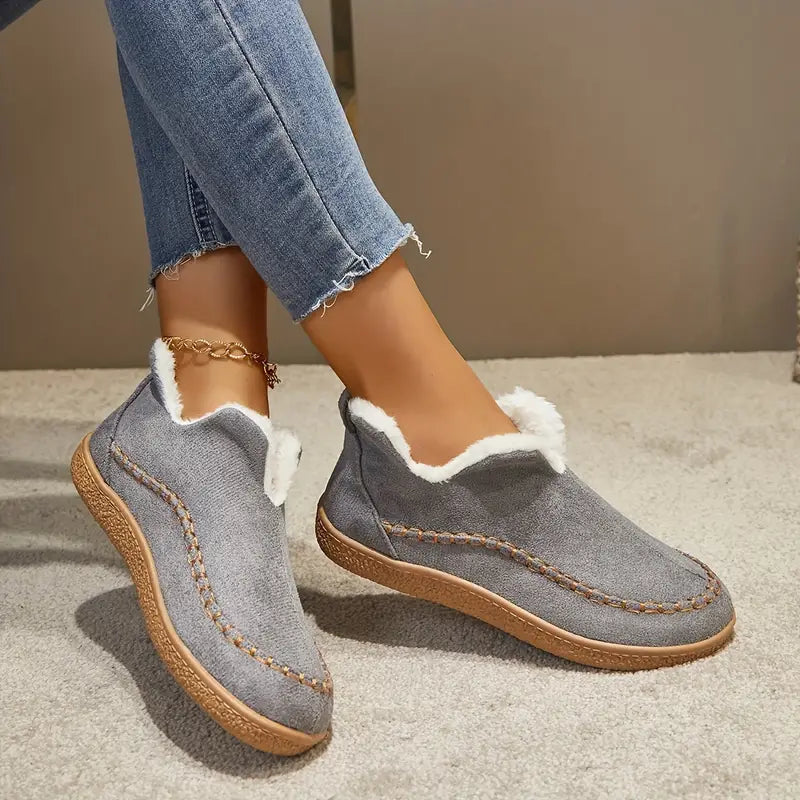 Aria – Cosy Lined Slip-On Slippers for Women