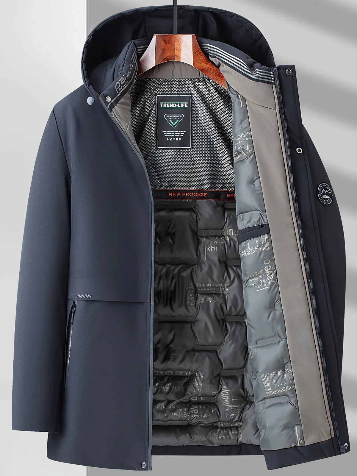 Daniel – Hooded Insulated Tech Coat for Men